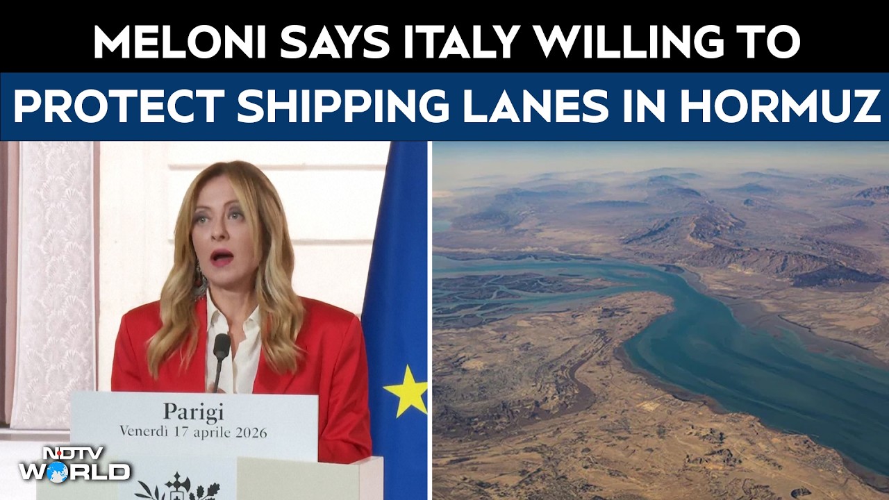 Giorgia Meloni Says Italy Willing To Protect Shipping Lanes In Strait Of Hormuz