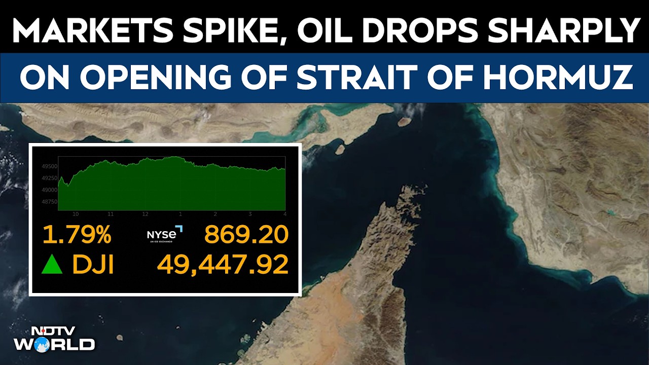 Markets Spike, Oil Drops Sharply On Opening Of Strait Of Hormuz