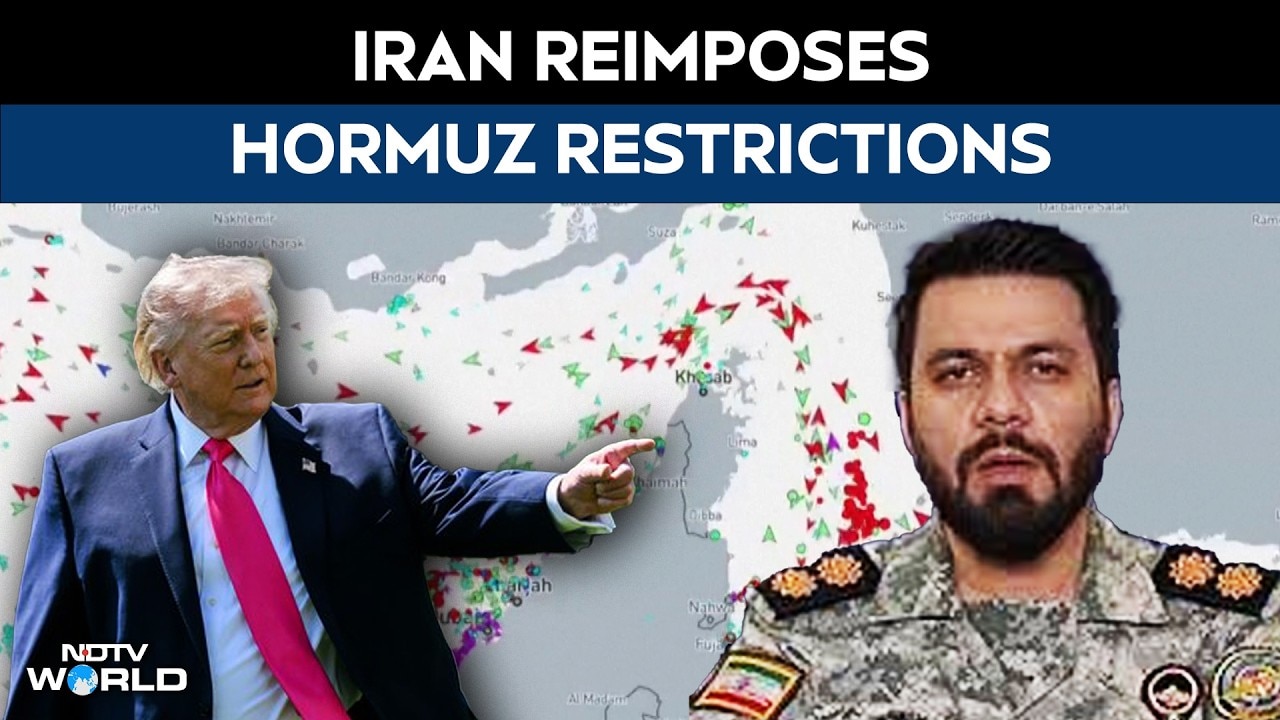 Iran Closes Strait Of Hormuz | Iran Reimposes Hormuz Restrictions, Escalates Standoff With US