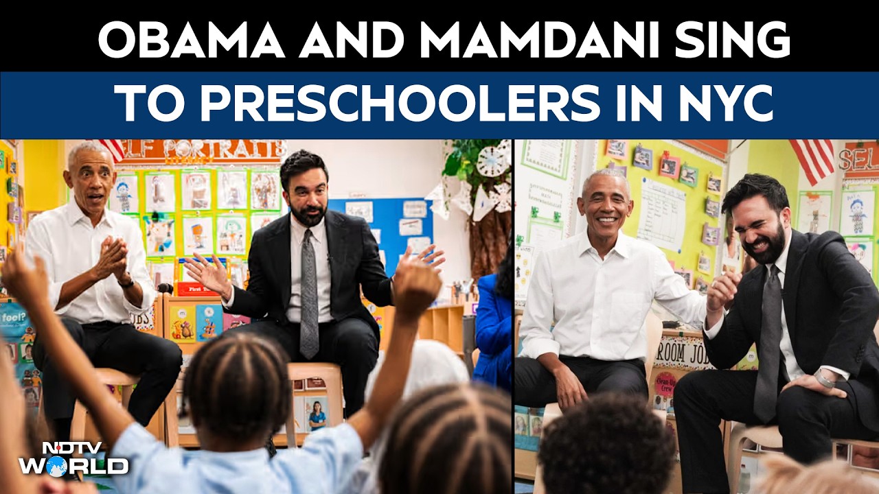 Obama And Mamdani Sing &ldquo;Wheels On The Bus&rdquo; To Preschoolers