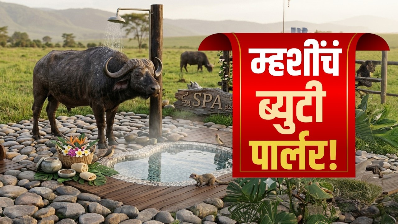 Special Report | म्हशीच Beauty Parlour! Manyachiwadi गावाची अनोखी शक्कल, राज्यभर चर्चा | Satara News