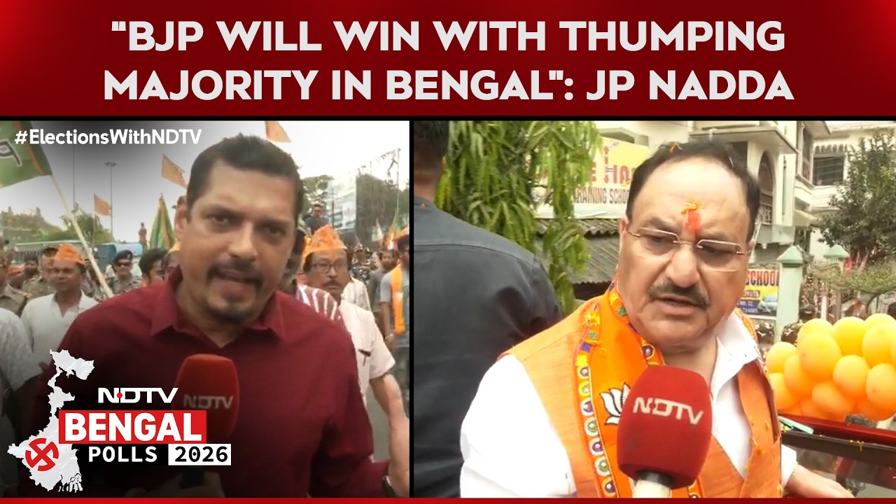 West Bengal Elections |  BJP Will Win With Thumping Majority: JP Nadda To NDTV