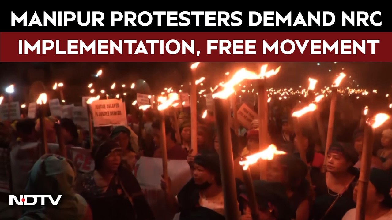 Manipur: Meira Paibi Protest In Imphal, Demand NRC Implementation & Free Highway Movement