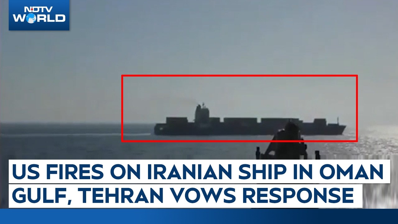 Hormuz Strait Video | US Fires On Iranian Ship In Gulf Of Oman, Tehran Warns &ldquo;Will Respond Soon&rdquo;