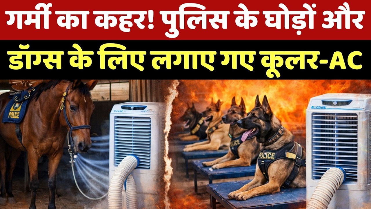 MP Heat Wave Alert: गर्मी के बढ़ते पारे के बीच Police लाइन में जानवरों के लिए किए गए ये खास इंतजाम