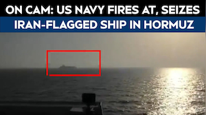 US Fires At Iran-Flagged Ship In Hormuz On Day Of Round 2 Of Peace Talks