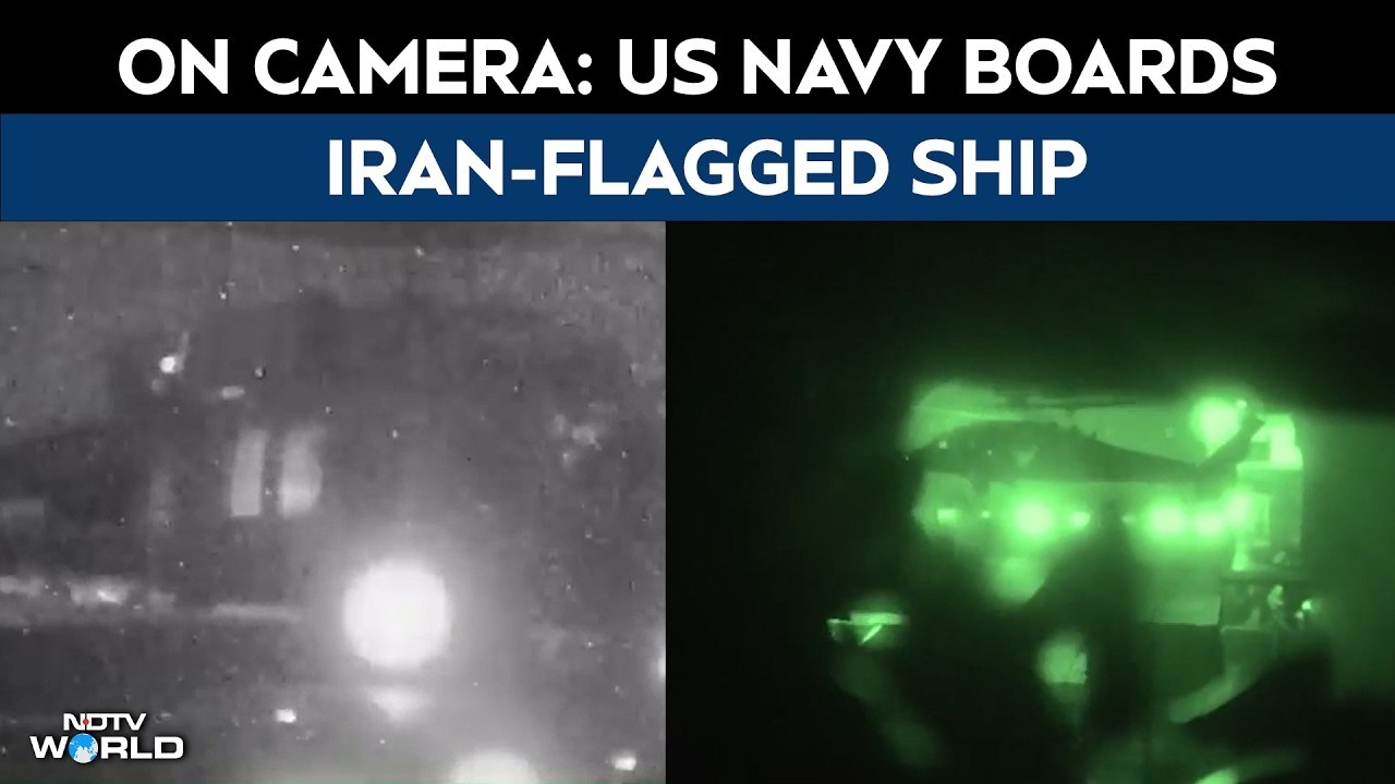 Hormuz Blockade Video | US Navy Boards Iran-Flagged Ship In 1st Seizure Amid Hormuz Blockade