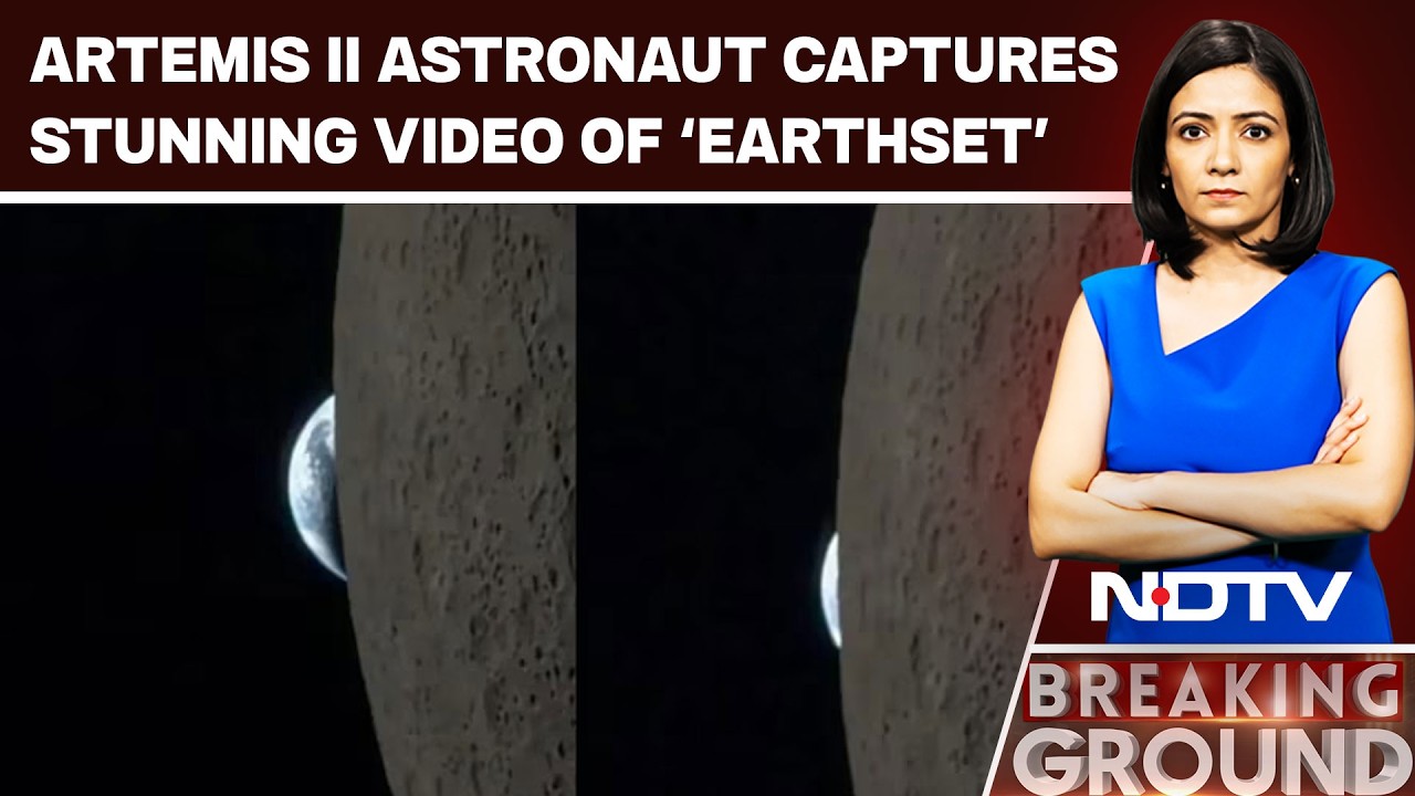 "Only One Chance In This Lifetime": Artemis II Astronaut Captures Stunning Video Of 'Earthset'