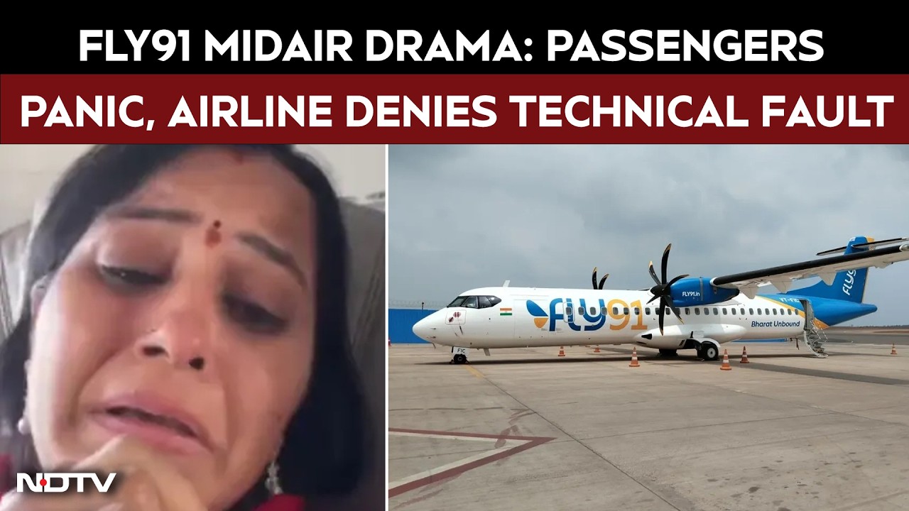 Fly91 Hubballi Flight News | Fly91 Midair Horror: Passengers Panic, Airline Denies Technical Fault