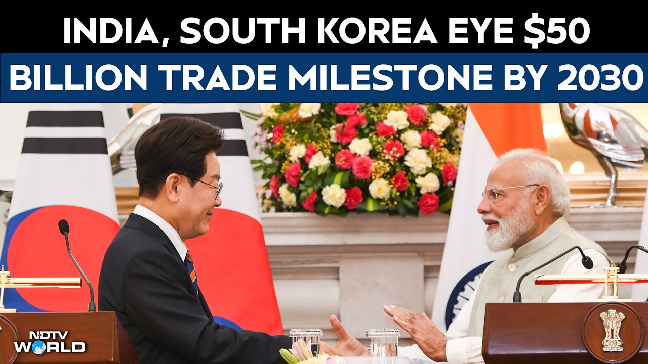 India Korea Ties | India, South Korea Eye $50 Billion Trade Milestone By 2030