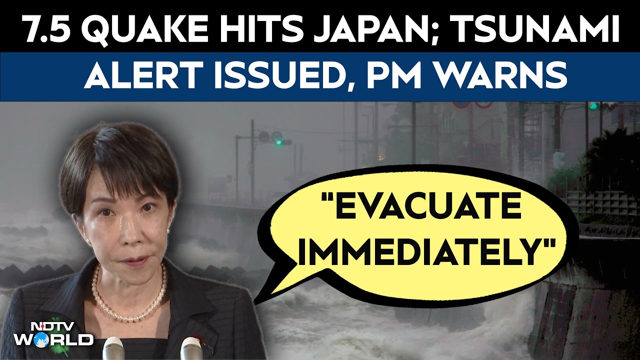 Japan Earthquake Tsunami Warning | 7.5 Quake Hits Japan, Tsunami Alert Issued; PM Urges Evacuation