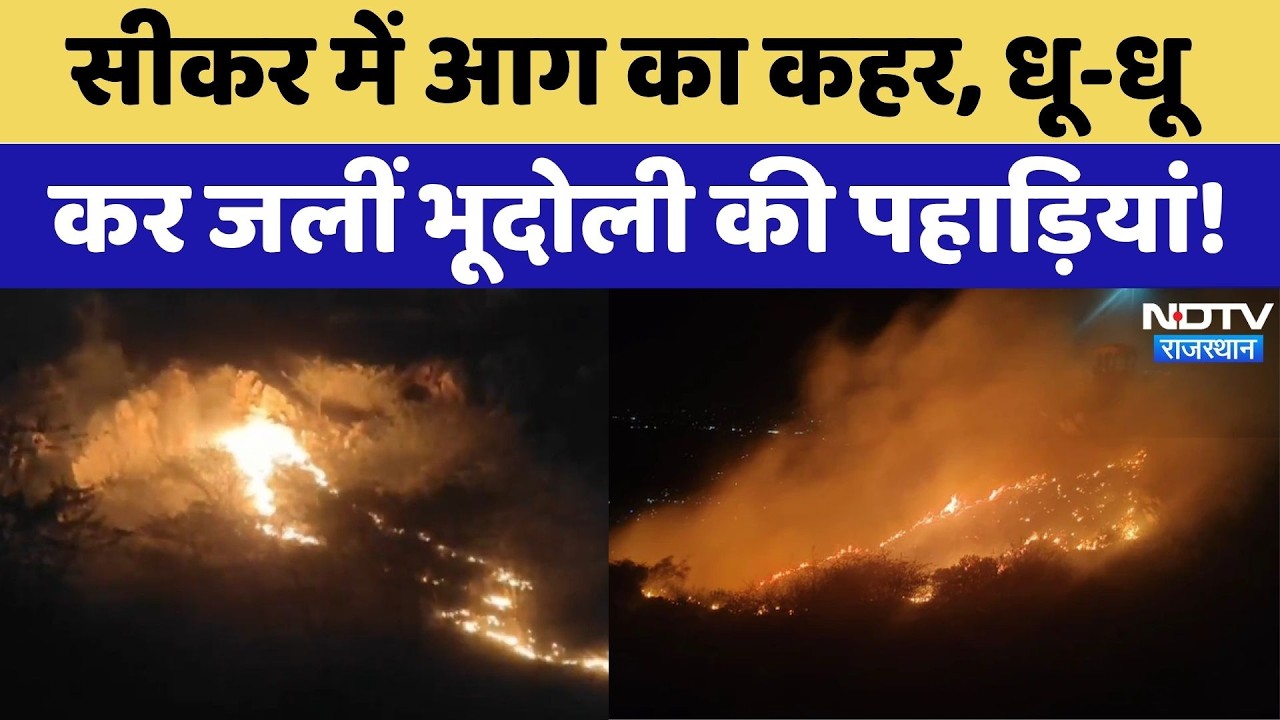 Sikar Forest Fire: आग का कहर, धू-धू कर जलीं Bhoodli की पहाड़ियां! | Breaking News