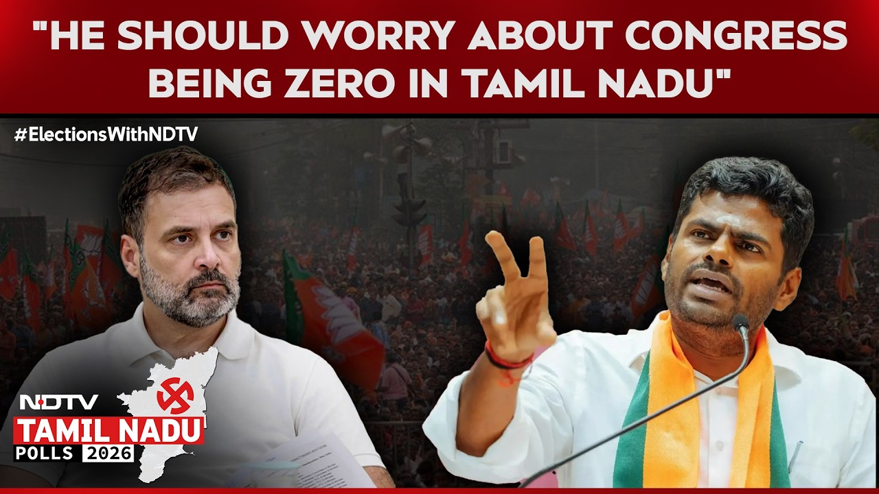 Tamil Nadu Polls | "He Should Worry About Congress Being Zero In TN": Annamalai's Slams Rahul Gandhi