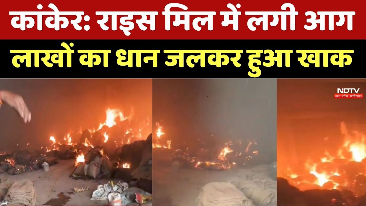 Rice Mill Fire: राइस मिल में लगी आग, लाखों का धान जलकर हुआ खाक। Top News । Breaking । Fire Video