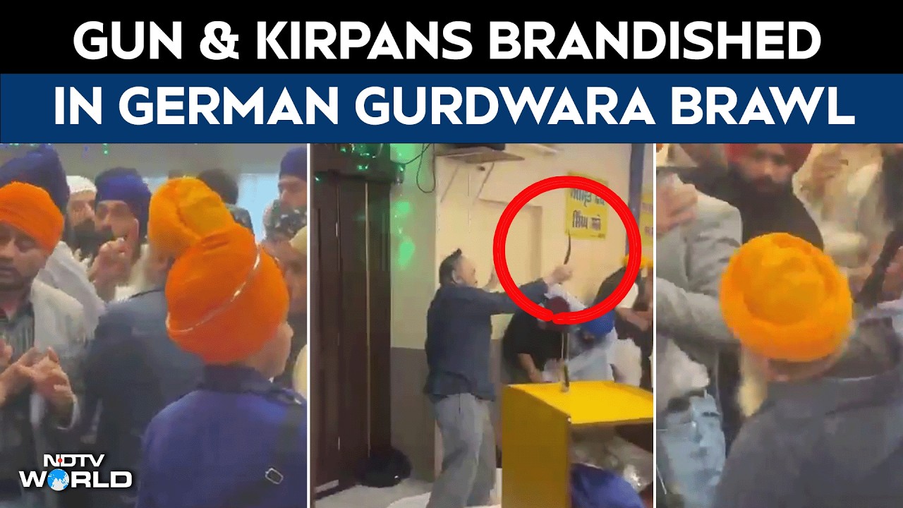 Viral Video | Gun, Kirpans, Pepper Spray: 11 Injured In Violent Clashes Inside Germany Gurdwara