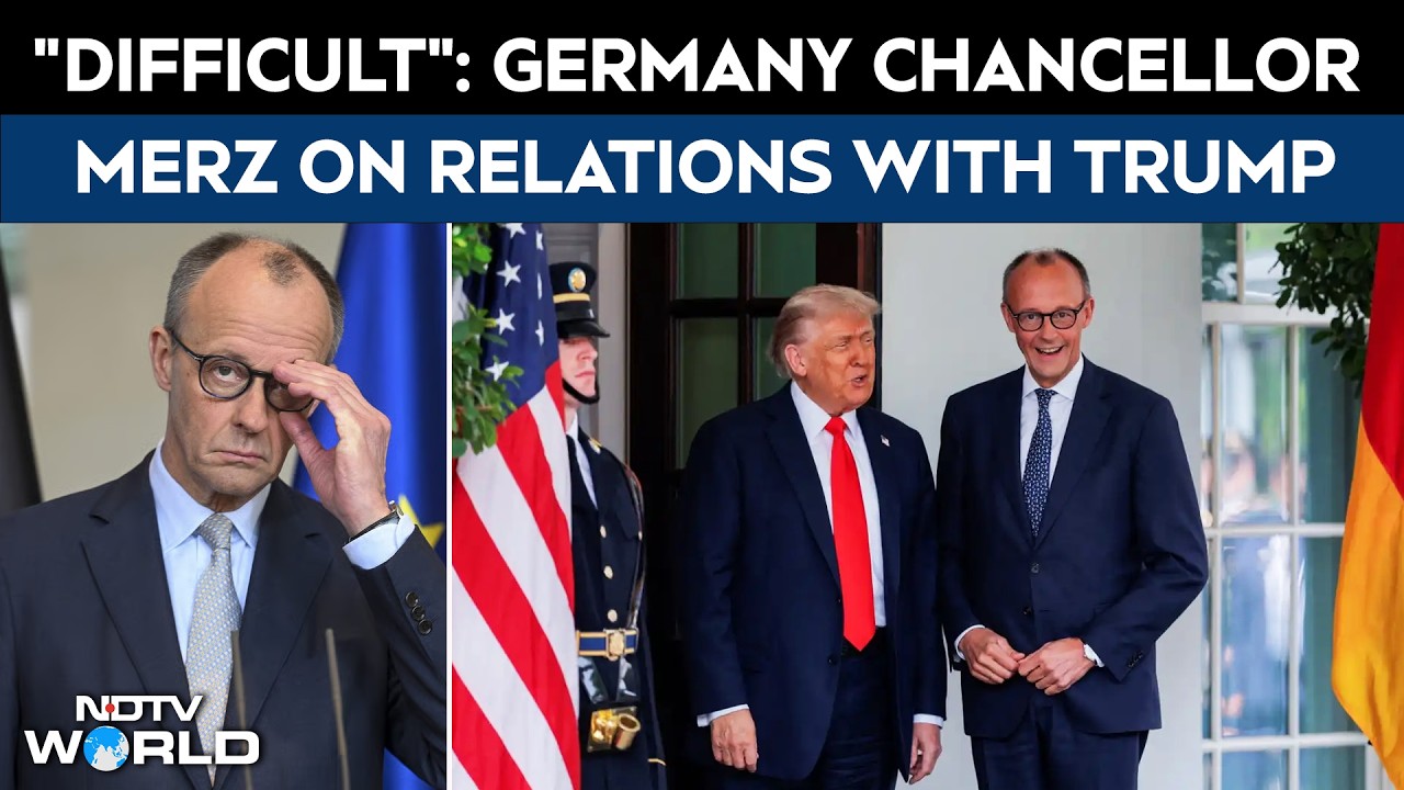 "Just difficult&hellip;": Germany's Chancellor Merz On Relations With US President Trump