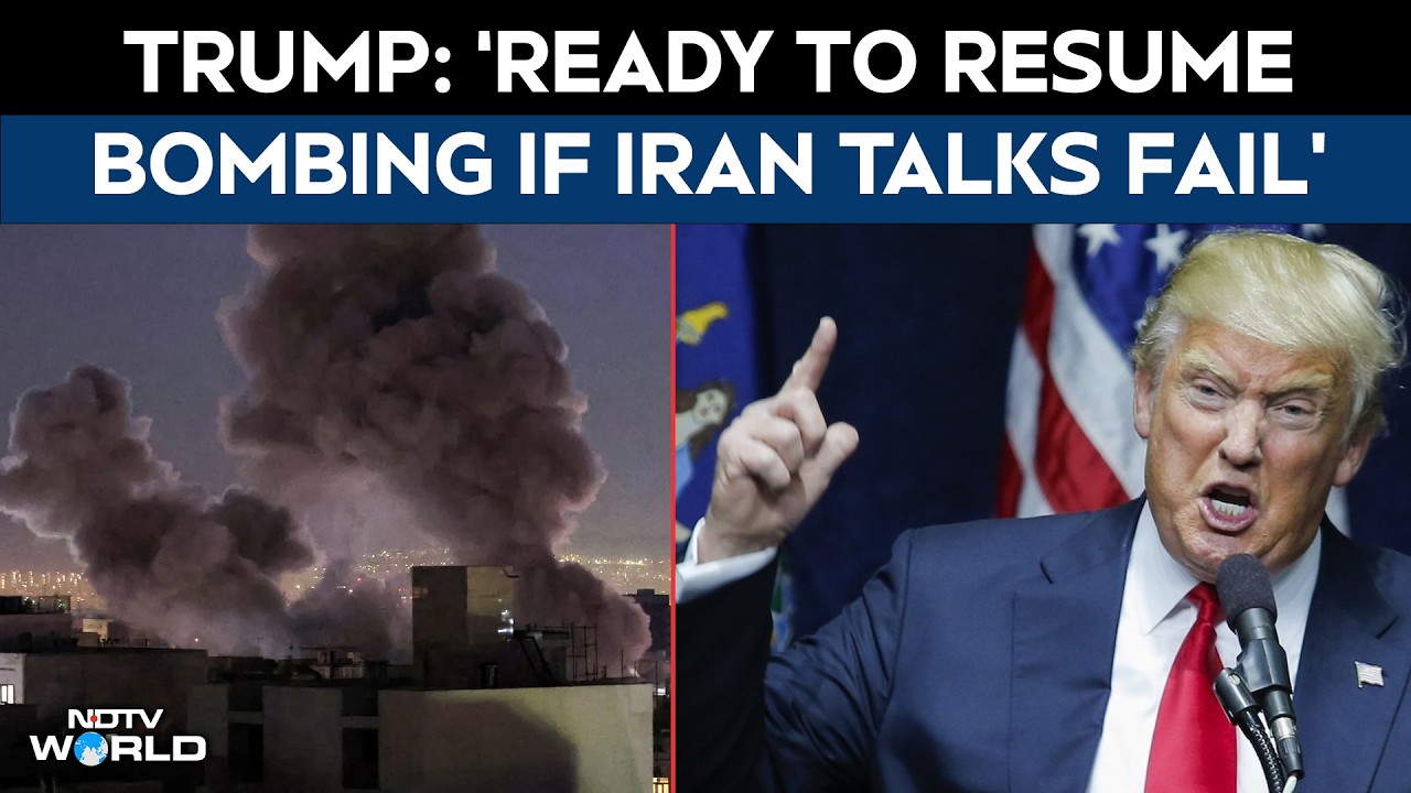 Trump: &lsquo;Ready To Resume Bombing If Iran Talks Fail&rsquo;