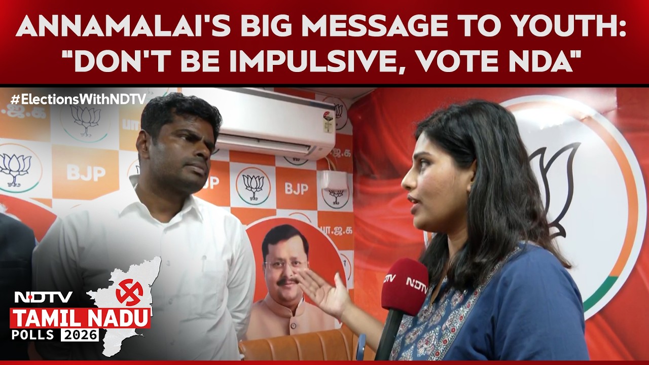 Tamil Nadu Elections | Annamalai&rsquo;s Big Message to Youth: &ldquo;Don&rsquo;t Be Impulsive, Vote NDA&rdquo;
