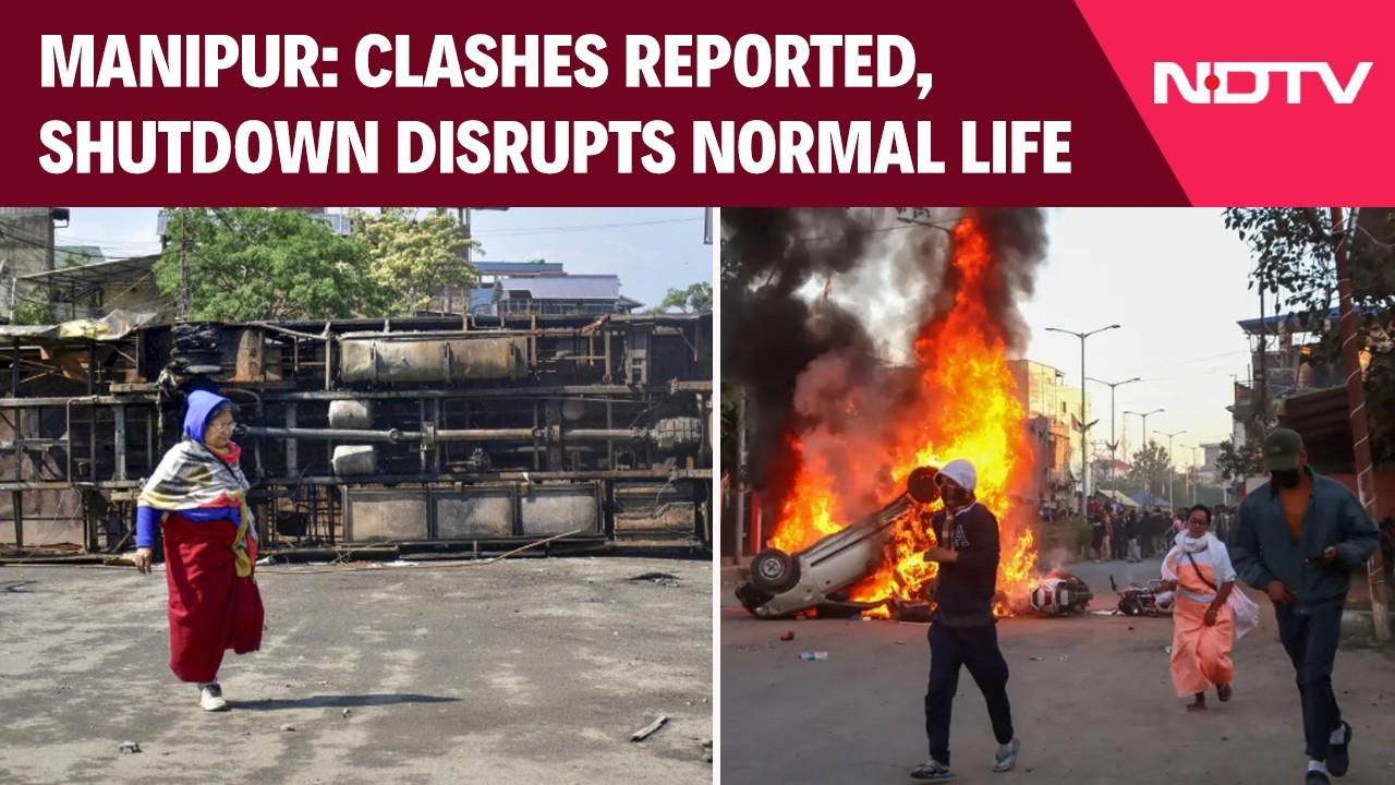 Manipur Violence | Manipur Tensions Rise: Clashes Reported, Shutdown Disrupts Normal Life
