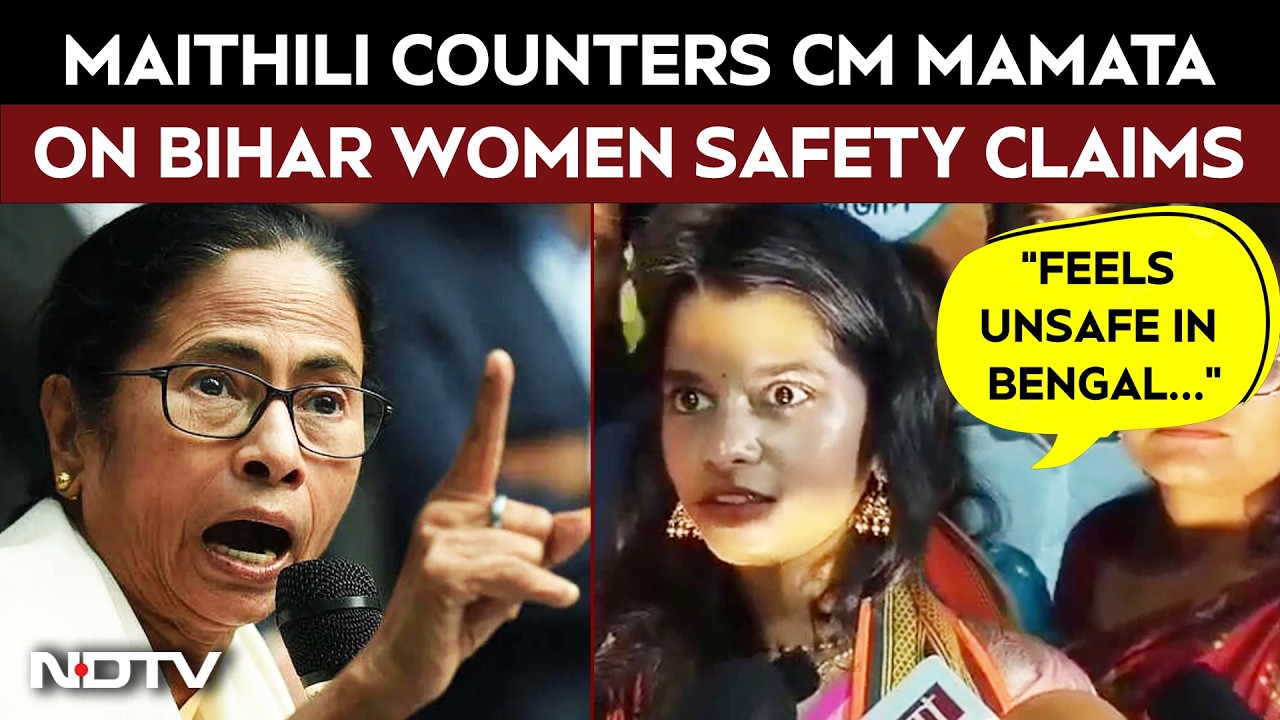 Bengal Polls 2026 | Maithili Thakur Hits Back At Mamata Banerjee On Bengal Women Safety Claim