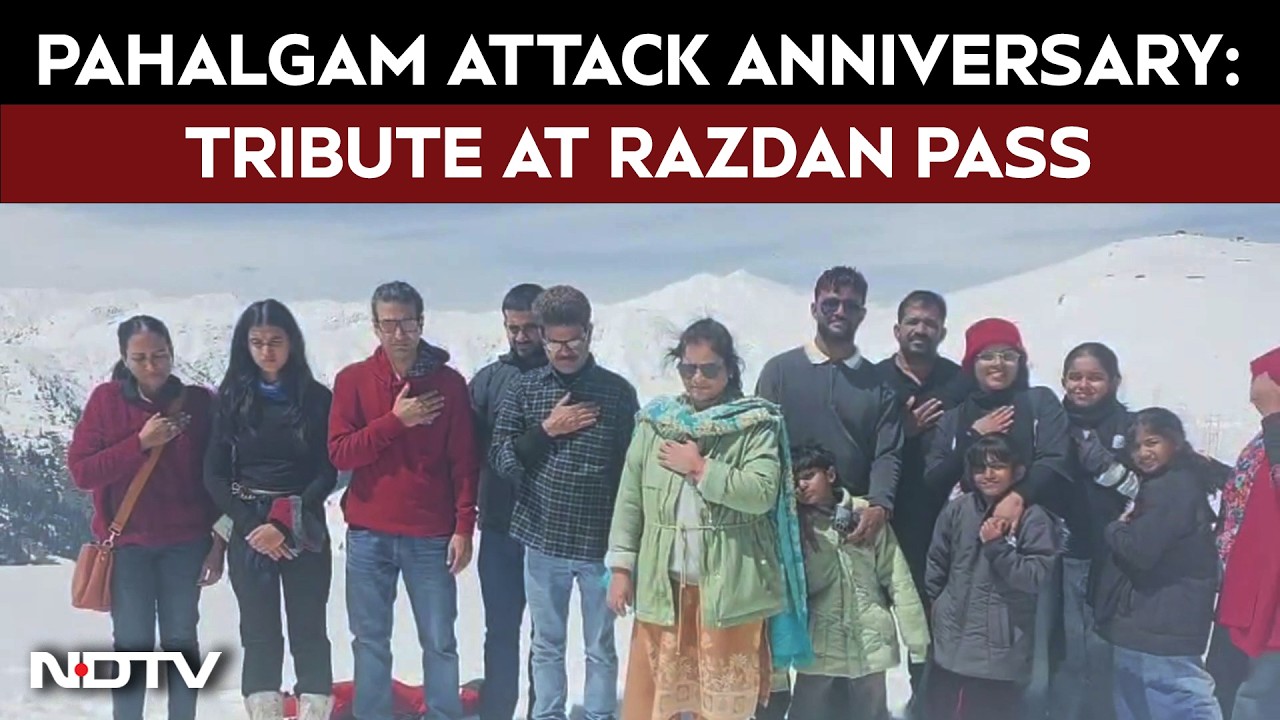 Pahalgam Attack Anniversary: Tourists Pay Tribute At Razdan Pass