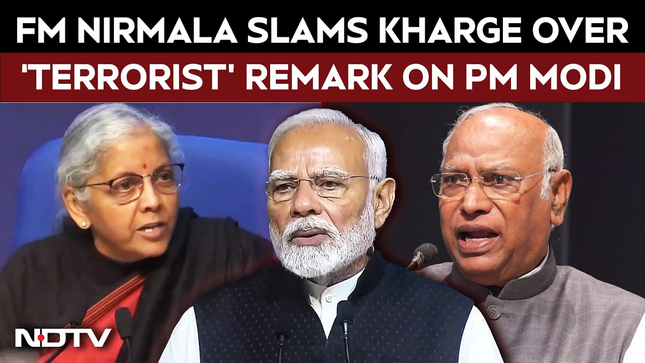 Nirmala Sitharaman Slams Kharge Over 'Terrorist' Remark on PM Modi