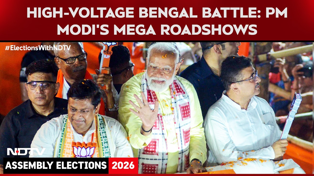 Bengal Polls | PM Modi Steps Up Bengal Campaign With Roadshows, Padyatra; Shah Leads Strategy Push