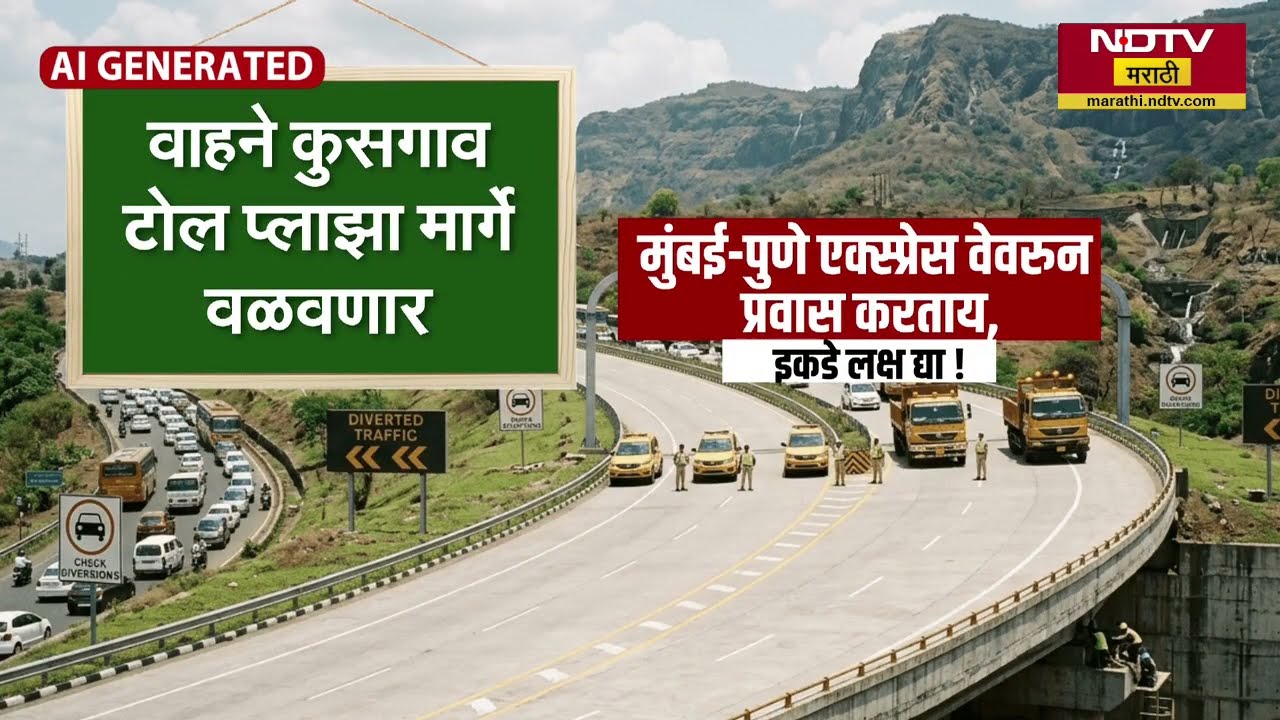 Mumbai Pune Expressway Mega Block | डोंगरगाव-कुसगाव इथं पुलाच्या कामासाठी उद्या-परवा मेगाब्लॉक