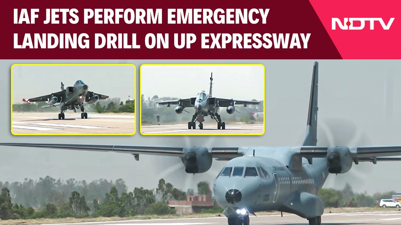 IAF Fighter Jets Perform Emergency Landing Drill On UP Expressway