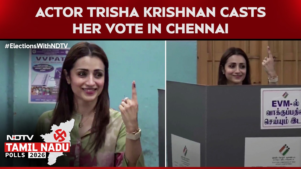 Tamil Nadu Elections | Actor Trisha Krishnan Casts Her Vote In Chennai