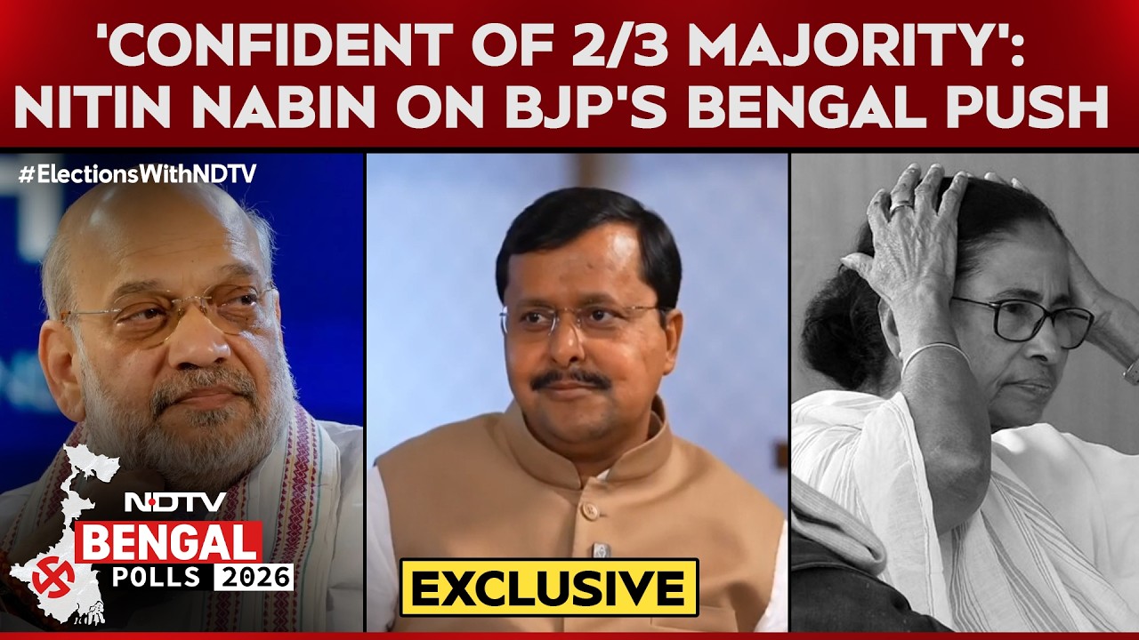 'Confident Of 2/3 Majority': Nitin Nabin On BJP's Bengal Push