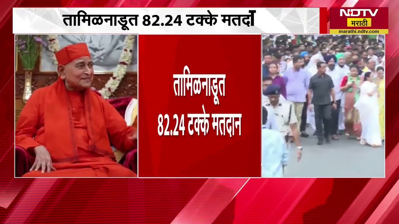 West Bengal मध्ये 5 वाजेपर्यंत 90% मतदान; तामिळनाडूत 82.24% मतदान