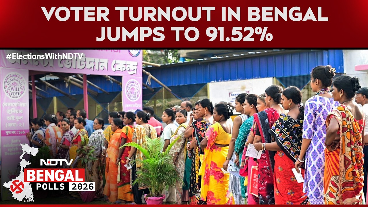 Bengal Voting Shock: Turnout Jumps to 91.52%, Massive Surge Recorded