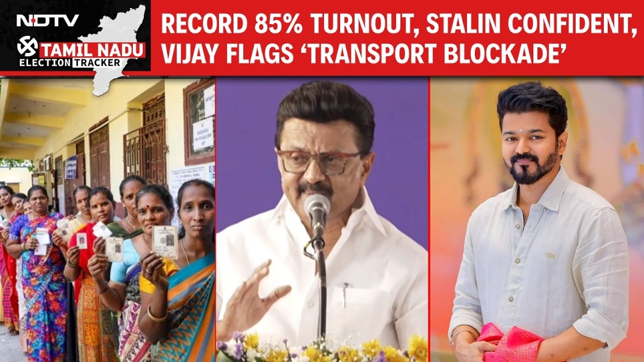 Tamil Nadu Votes Big: Record 85% Turnout, Stalin Confident, Vijay Flags ‘Transport Blockade’