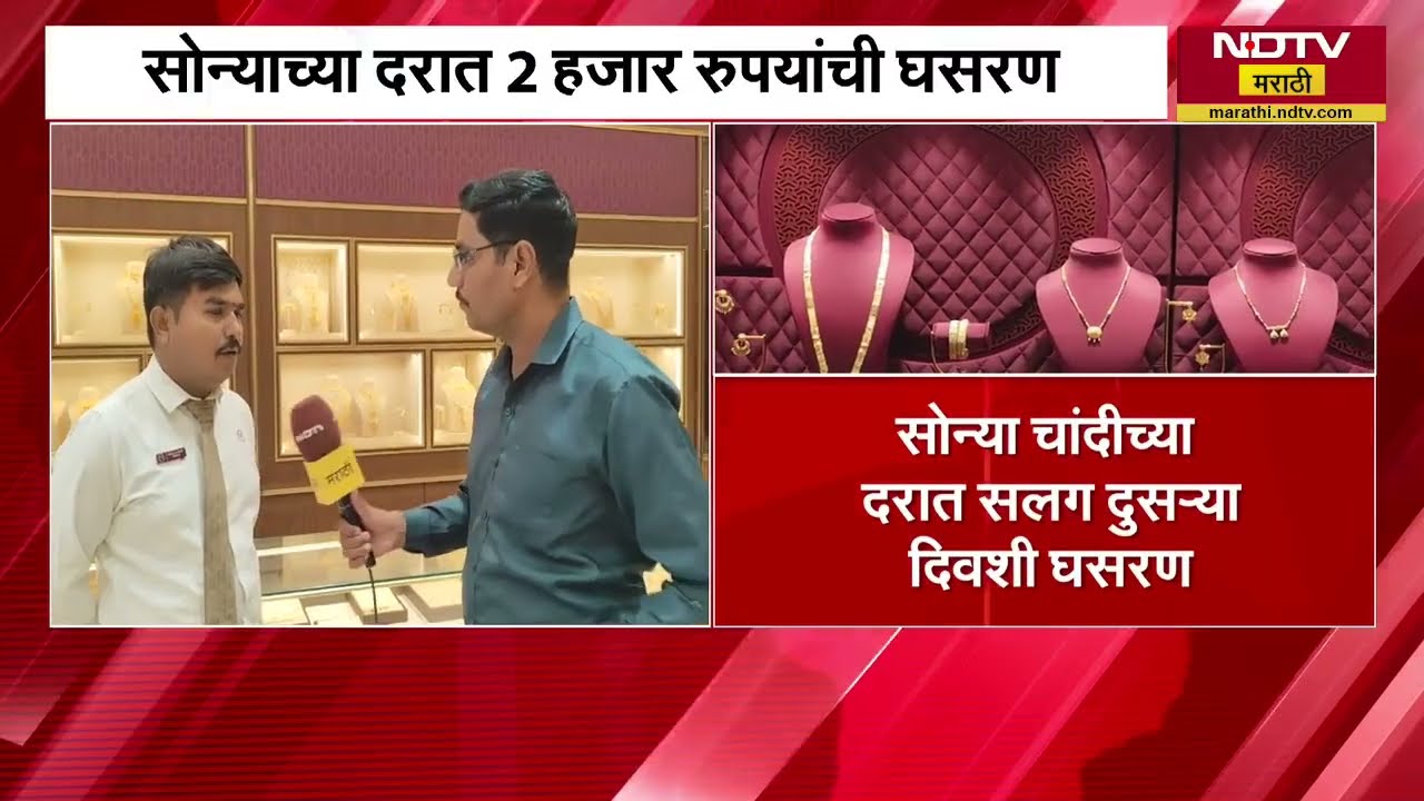 Gold Silver Rate Today| सोन्या चांदीच्या दरात सलग दुसऱ्या दिवशी घसरण, याचबाबत जळगावहून घेतलेला आढावा