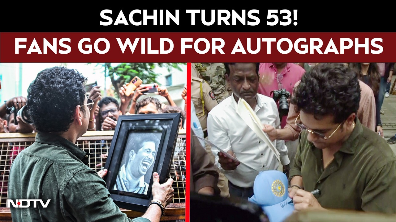 Sachin Tendulkar Birthday: 'God of cricket' Celebrate With Fans, Signs Autographs