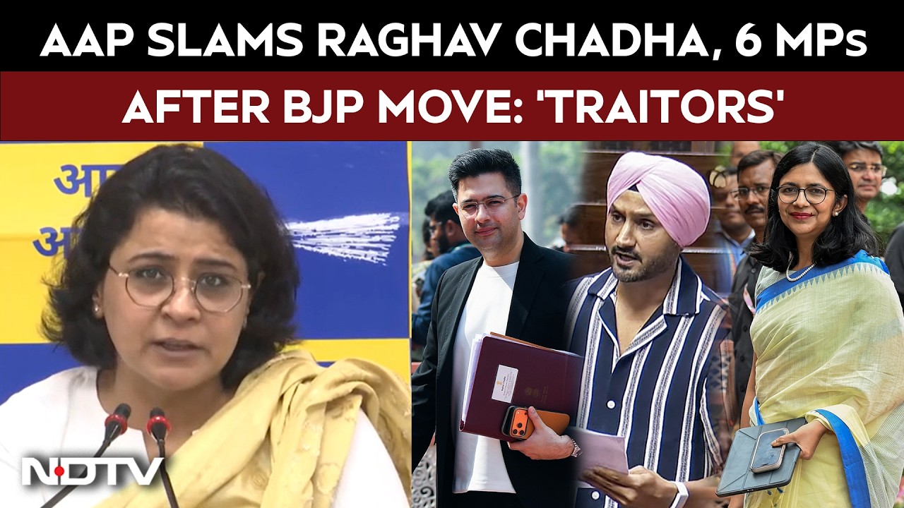 Raghav Chadha News | 'Traitors': AAP's Priyanka Kakkar Slams Raghav Chadha, 6 MPs After BJP Move