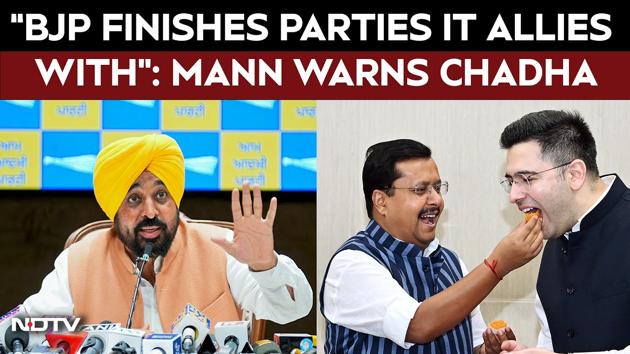 Raghav Chadha Joins BJP: Bhagwant Mann Warns, &ldquo;BJP Finishes Whoever It Allies With&rdquo;