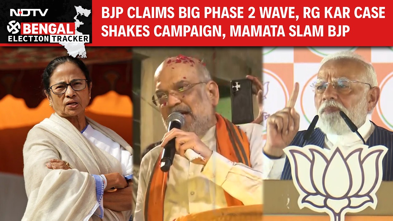 West Bengal Polls | PM Targets TMC Over RG Kar Case, HM Shah Sees Strong BJP Wave, Mamata Slam BJP
