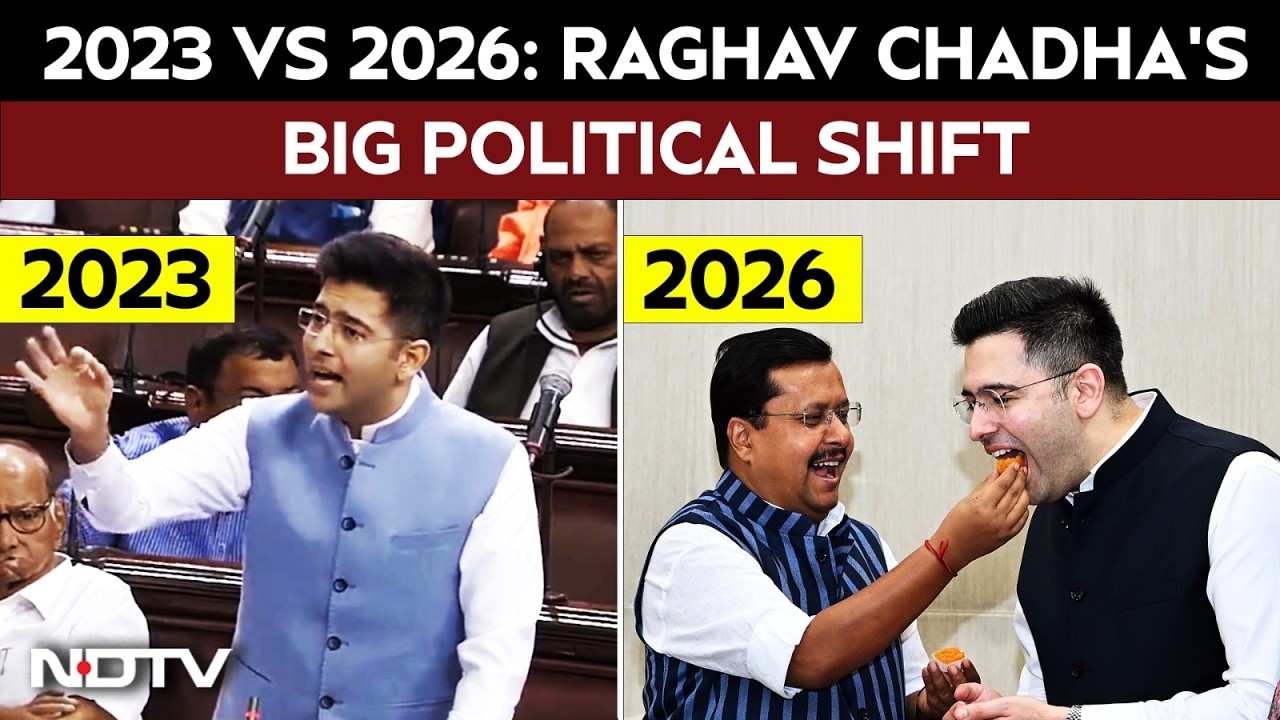 Raghav Chadha's Political Turn: 2023 vs 2026 | Raghav Chadha Joins BJP
