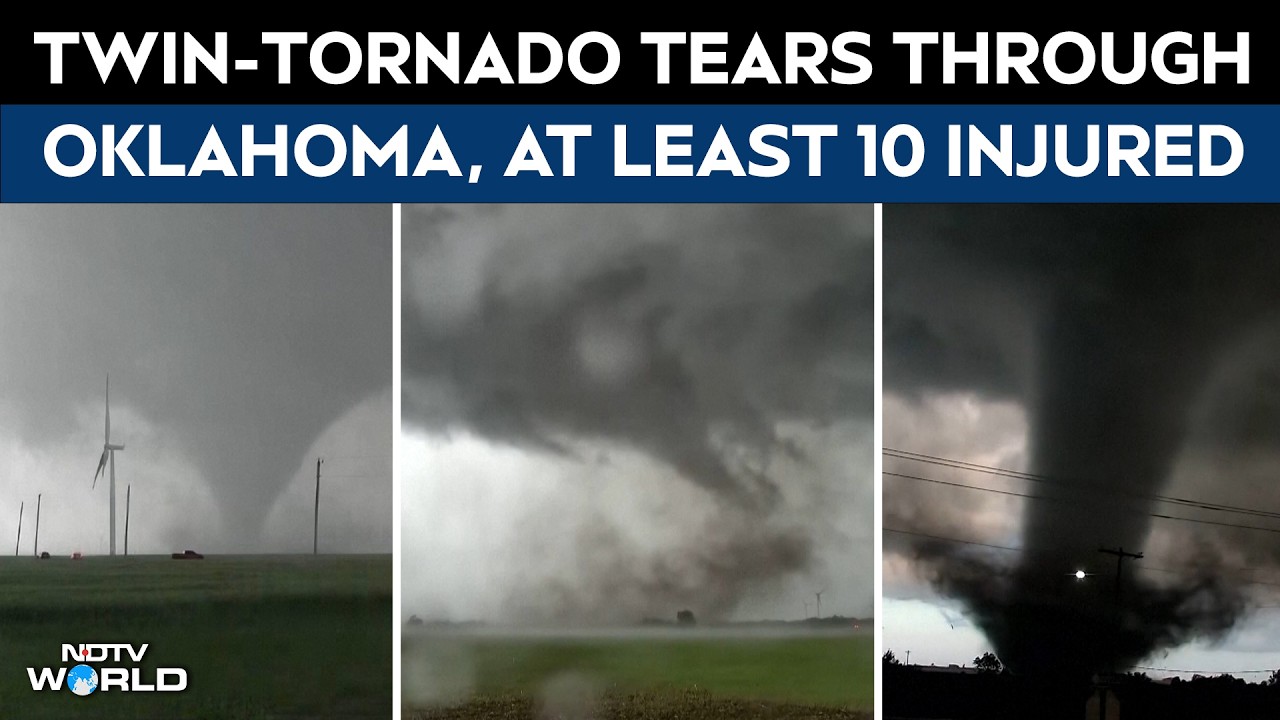 Oklahoma Tornado | Twin Tornado Tears Through Oklahoma Town: At Least 40 Homes Damaged, 10 Injured