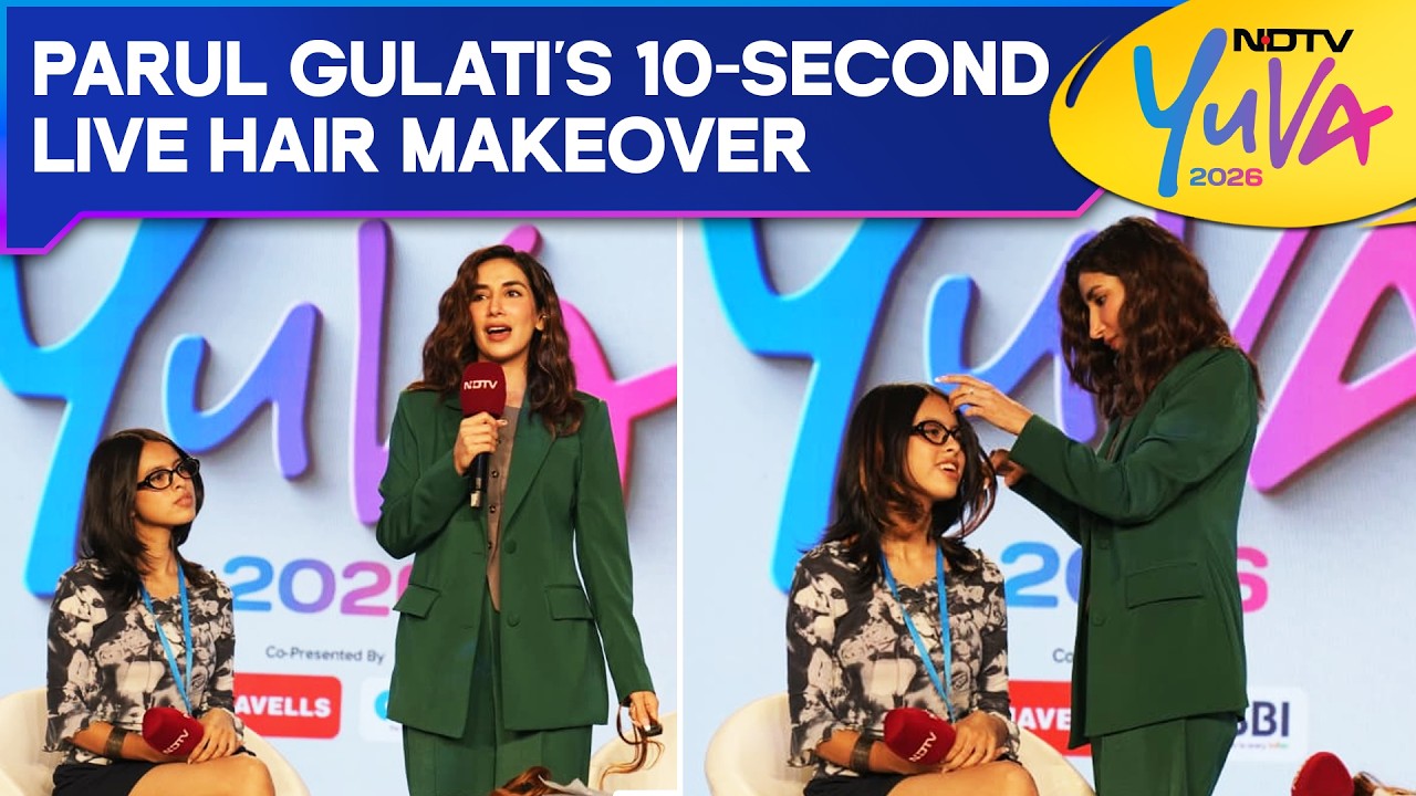 Nish Hair Parul Gulati | Parul Gulati Showcases 10-Second Hair Transformation At NDTV Yuva