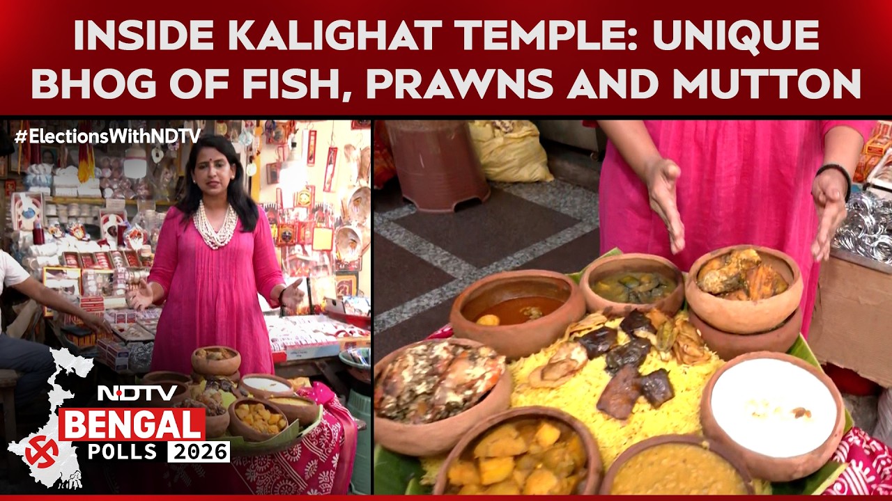 Inside Kolkata&rsquo;s Kalighat Temple: The Unique Bhog Of Fish, Prawns And Mutton Offered To Goddess Kali
