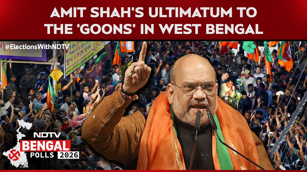 Amit Shah Issues Ultimatum To 'Goons' In Kolkata's Tollygunge Roadshow