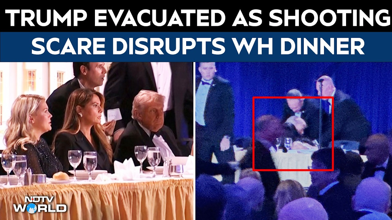 Trump Ducks For Cover, Then Evacuated As Shots Heard At Press Dinner