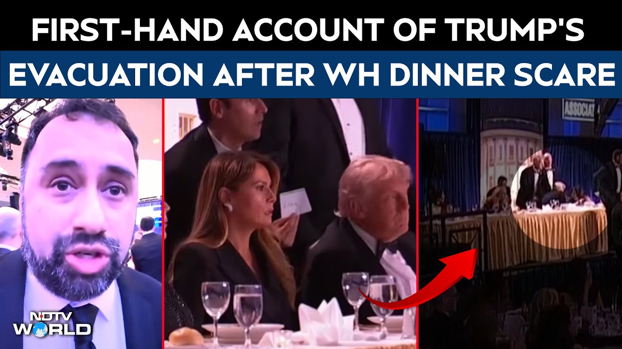 Trump Evacuated After White House Dinner Security Scare | AP Reporter First-Hand Account