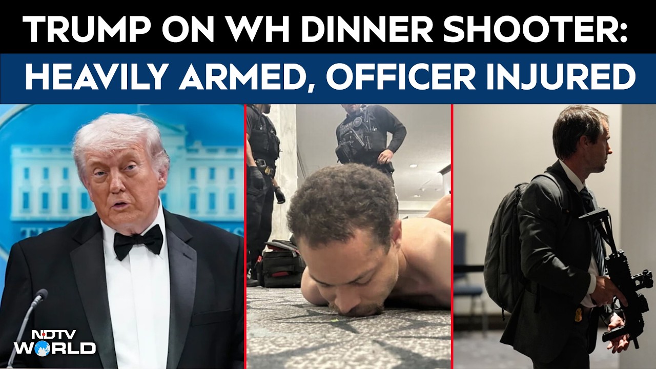 Donald Trump Attack | Trump Describes Armed Man At White House; Officer Shot, Survives