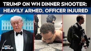 Donald Trump Attack | Trump Describes Armed Man At White House; Officer Shot, Survives