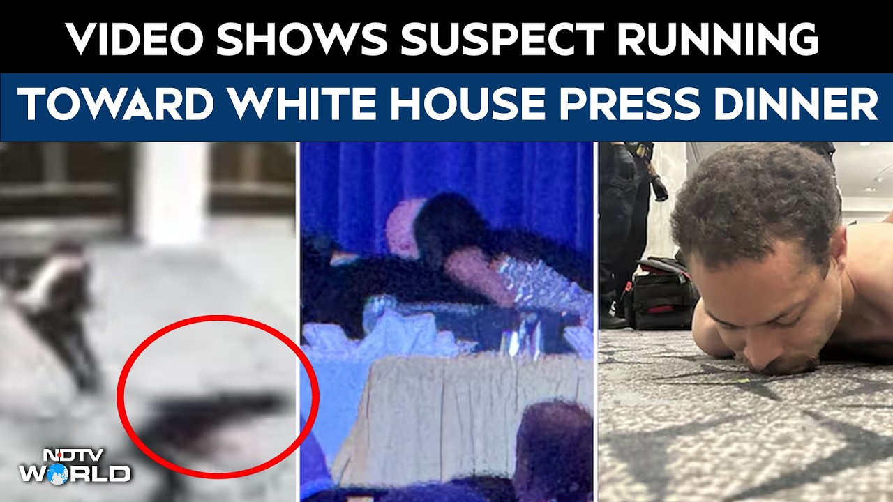 Trump Attack Video | Video Shows Suspect Running Toward White House Correspondents’ Dinner Venue
