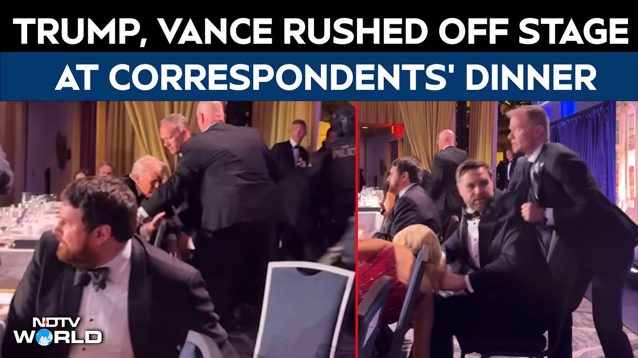 Trump Attack News | Trump And JD VP Vance Rushed Out Of White House Corresponents' Dinner